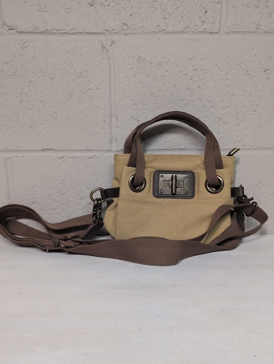 Source Unknown Handbags - Zede PONT-DES-ARTS (XS) Canvas Crossbody Purse, Beige, like new